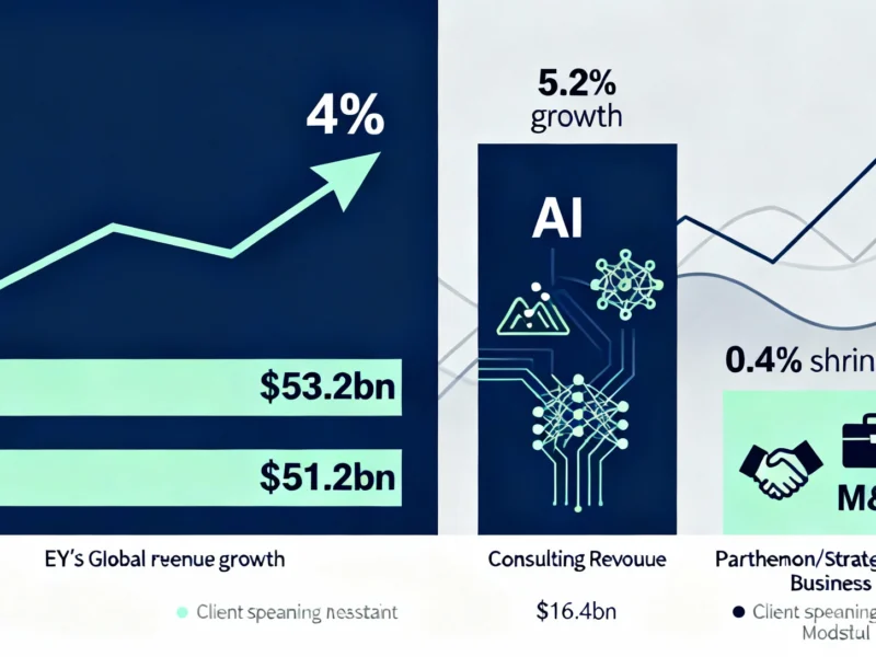 EY Reports 4% Revenue Growth as AI Consulting Offsets Deal Slowdown - Professional coverage