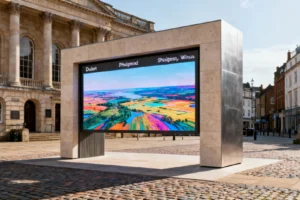 Ipswich Portal Installation Begins, Linking UK Town to Global Destinations - Professional coverage