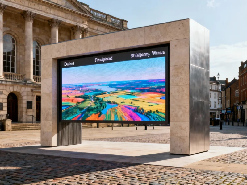 Ipswich Portal Installation Begins, Linking UK Town to Global Destinations