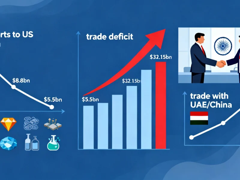US Tariffs Drive Sharp Decline in India Exports as Trade Talks Intensify