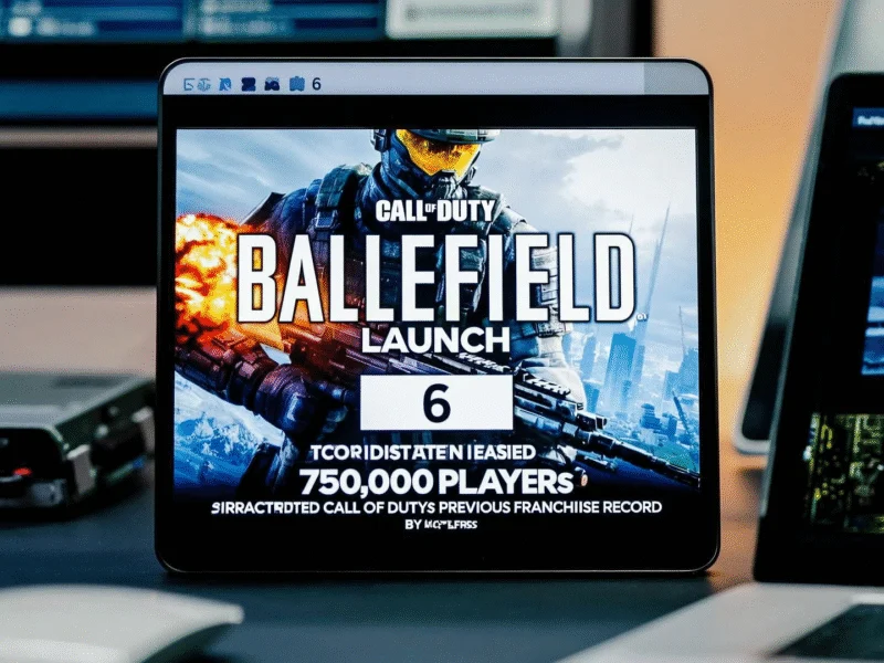 Battlefield 6 Shatters Call of Duty Player Records with 750K Concurrent Launch